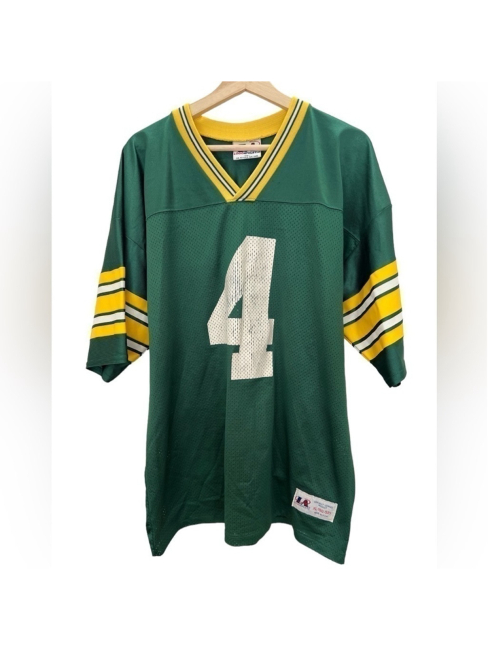 Vintage Brett Favre #4 Green Bay Packers 90s Football NFL Jersey Size XL